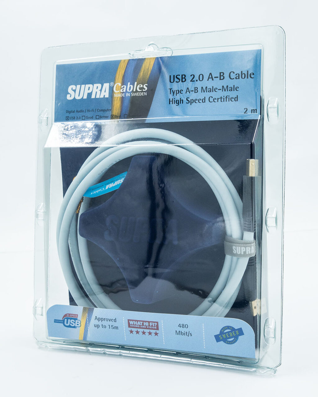 Supra USB 2.0 A-B high speed 480 Mbit/s vergulde connectoren vanaf 0,7 meter - Afbeelding 6