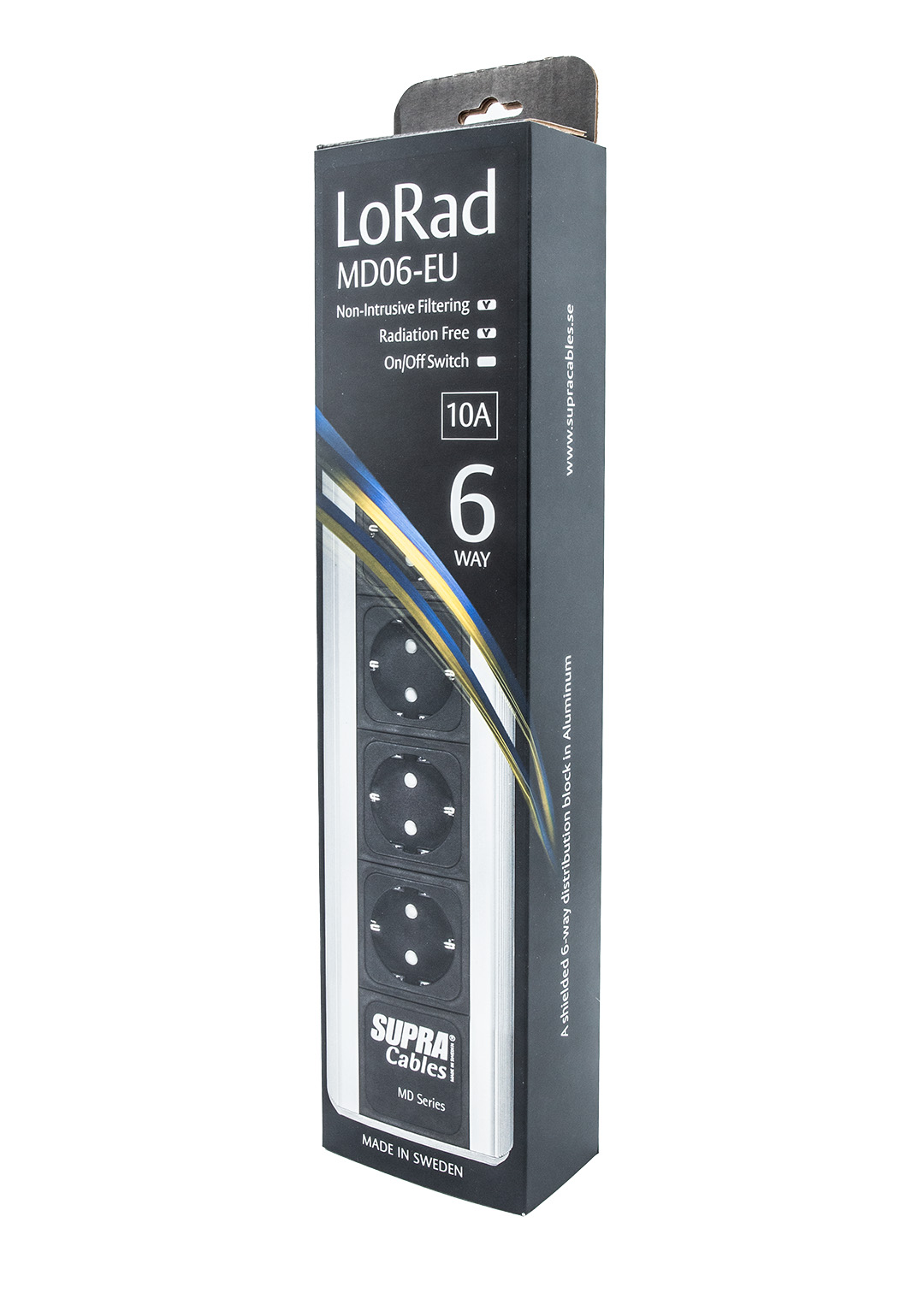 Supra MD 06 EU afgeschermd stekkerblok met Non-Intrusive Filtering (NIF) 6 x schuko met C13 - 10A aansluiting - Afbeelding 10