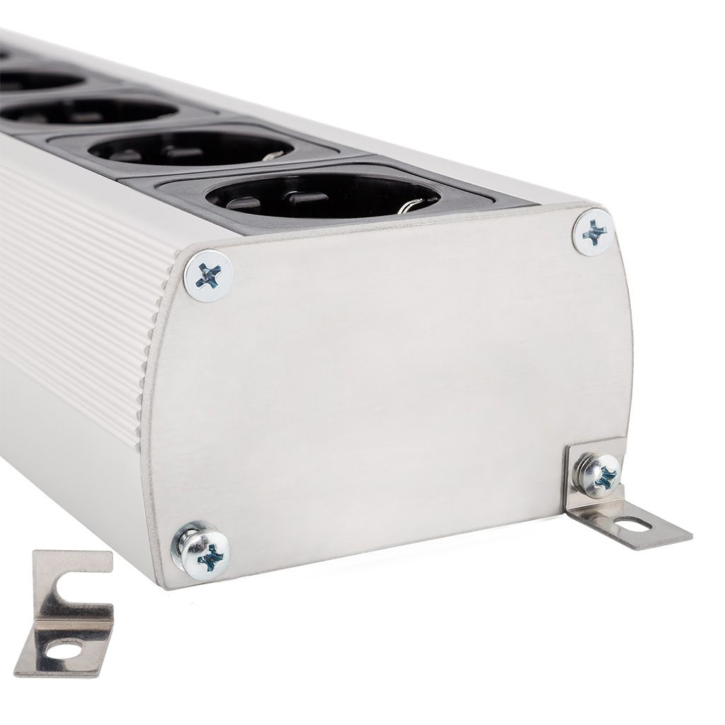 Supra MD 06 EU afgeschermd stekkerblok met Non-Intrusive Filtering (NIF) 6 x schuko met C13 - 10A aansluiting - Afbeelding 6