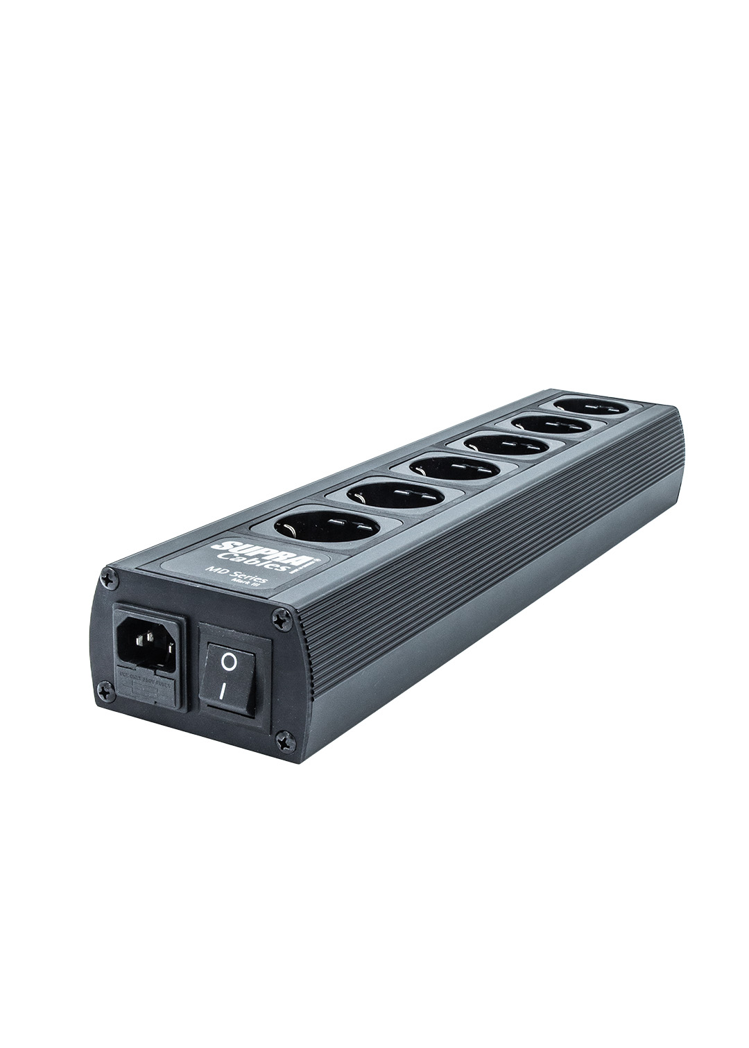 Supra MD 06 EU SPC Black afgeschermd stekkerblok met Non-Intrusive Filtering (NIF) en verzilverde OFC interne bedrading 6 x schuko met C13 - 10A aansluiting - Afbeelding 9