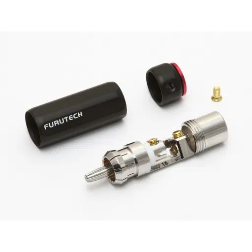 FURUTECH FP-106 (R) Rhodium-plated RCA connector tot Ø9.2mm per set 4 stuks - Afbeelding 3