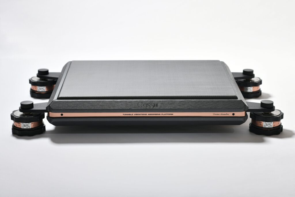 Divine Acoustics Cassini Flagship reference tuneable vibrations absorbing platform
