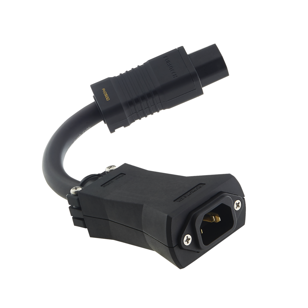 Furutech Flow-C15 Gold in-line netfilter 24-karaats gold-plated IEC C13 - 20 cm.