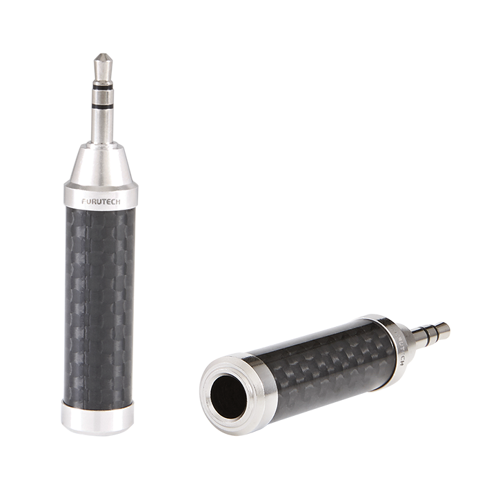Furutech CF35 Rhodium 3.5mm naar 6.3mm adapter