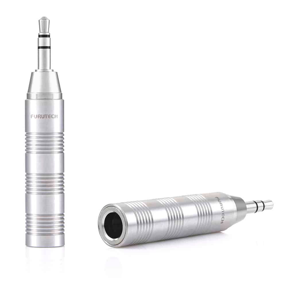 Furutech F35 Rhodium 6.3mm naar 3.5mm adapter per stuk