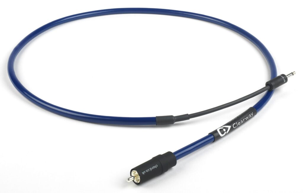 Chord Company Clearway Mini-jack 3.5 mm naar RCA of BNC digitale interconcect S/PDIF - 75 Ohm single voor mini/draagbare DAC's vanaf 1,0 meter