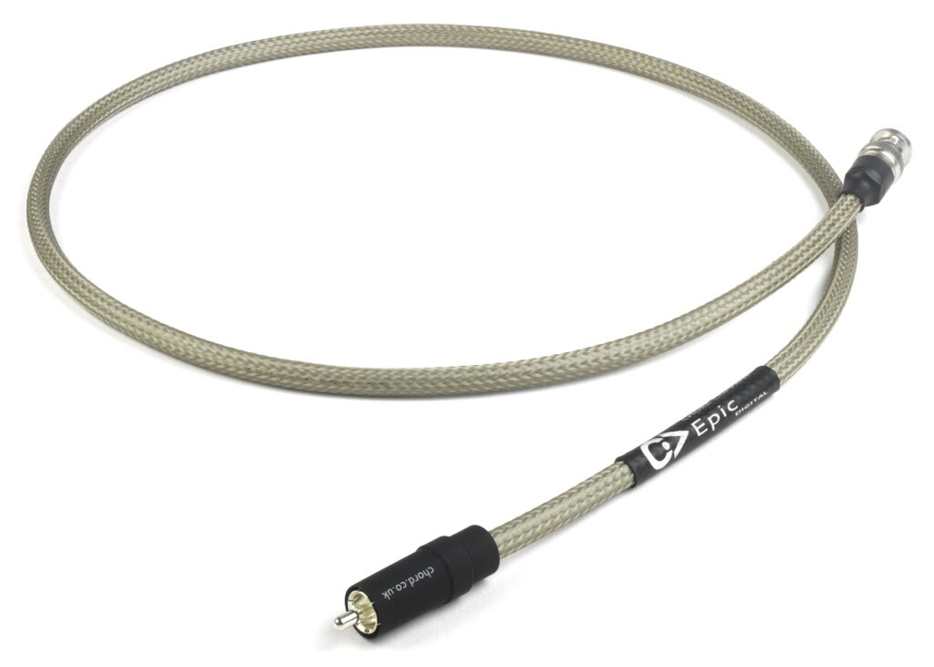 Chord Company Epic BNC digitale interconnect S/PDIF - 75 Ohm single silver-plated vanaf 0,5 meter