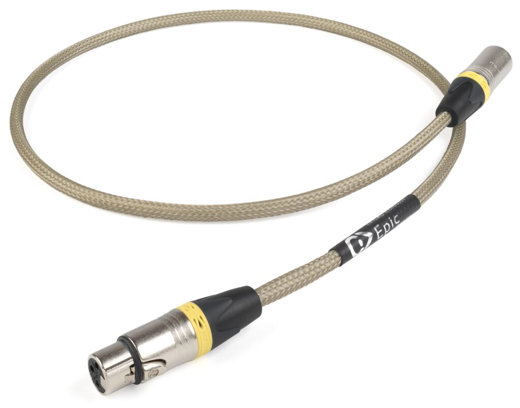 Chord Company Epic XLR digitale interconnect AES-EBU - 110 Ohm single silver-plated vanaf 0,5 meter