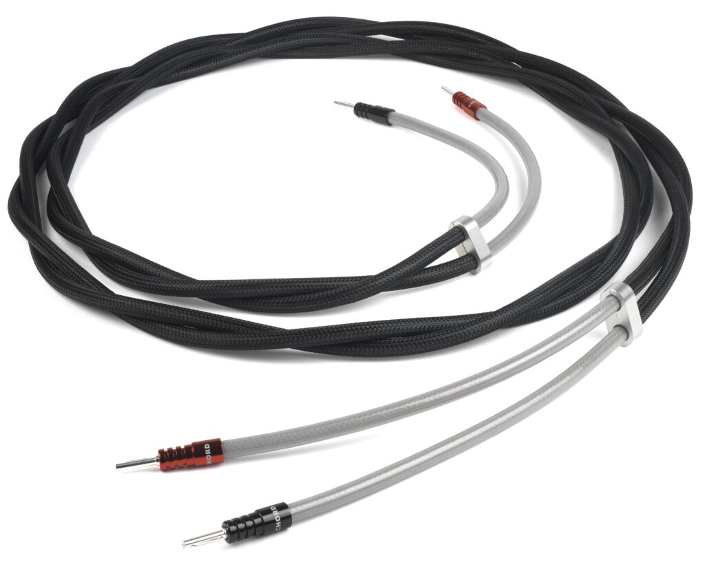 Chord Company Signature XL Black luidsprekerkabel OFC met verzilverde gescheiden geleiders 5.26mm2 AWG10 stereoset 2 stuks vanaf 2,0 meter