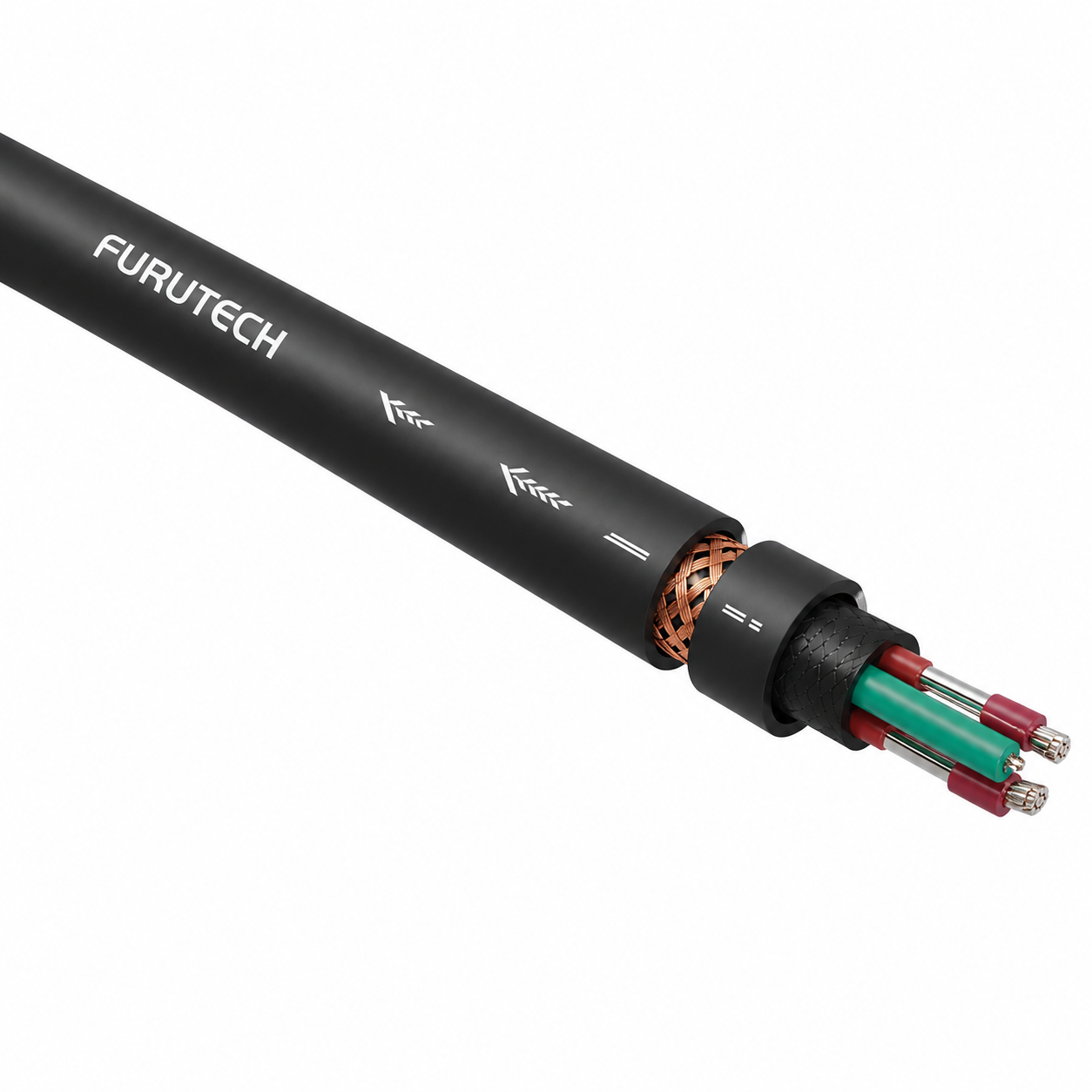 Furutech FP-314 AG verzilverde voedingskabel onafgewerkt per meter - Afbeelding 2