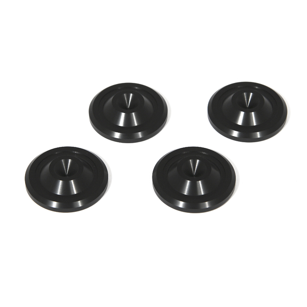 Cold Ray Spike Protector 2 Medium Onderlegringen voor Spikes | 40 x 10 mm | Set van 4 | Zilver of Zwart - Afbeelding 4