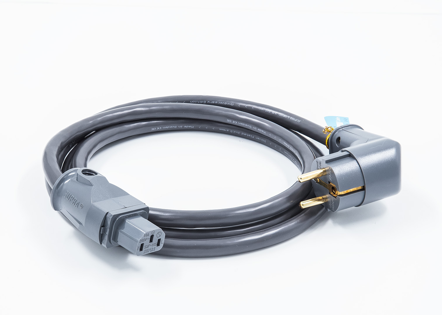 Supra LoRad 2.5 SPC voedingskabel 3 x 2,5 mm2 AWG 13 verzilverd koper - IEC C13-10A - Afbeelding 4