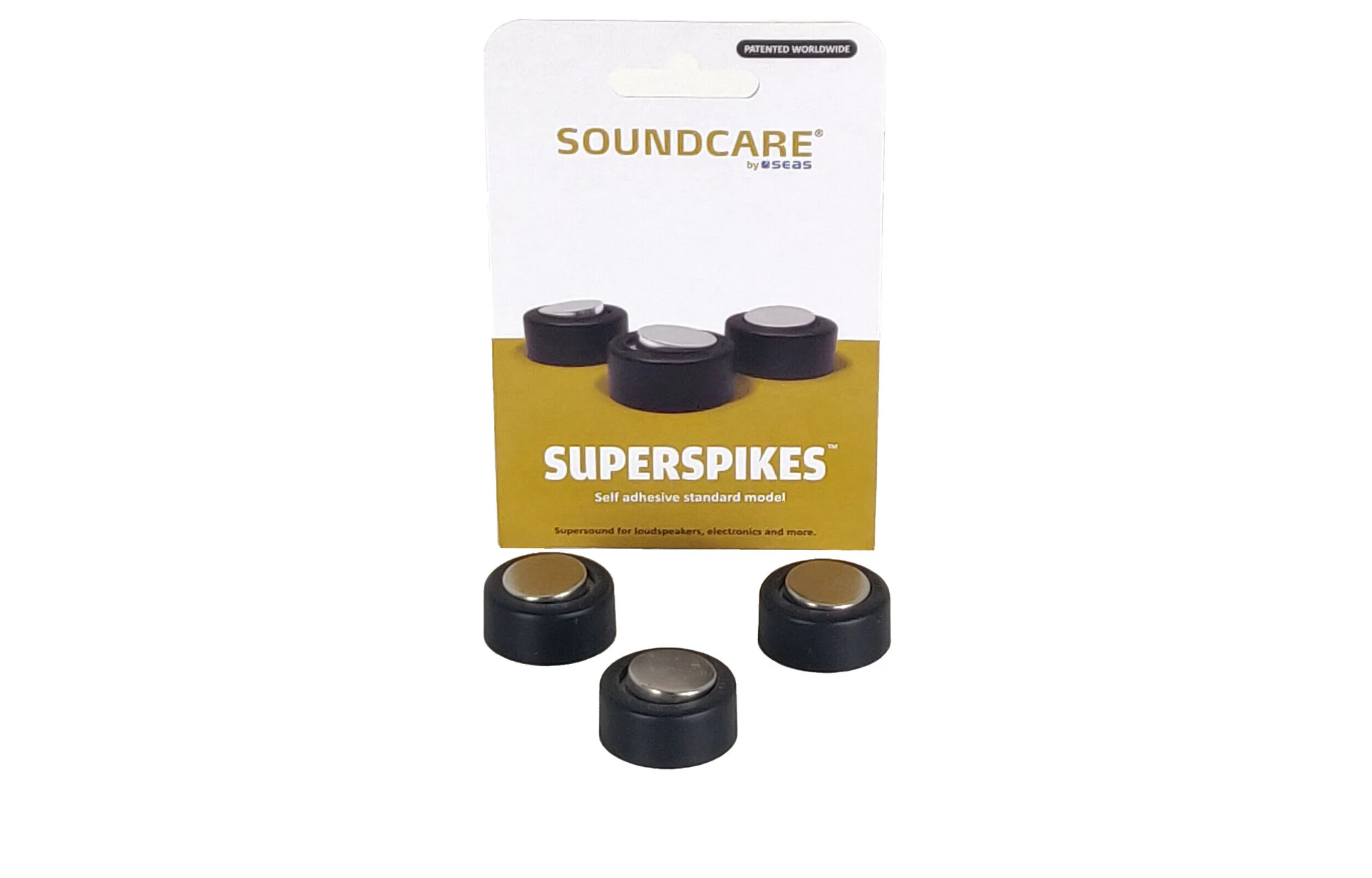 Soundcare SuperSpikes-1 feet zelfplakkende ontkoppelaars voor audiocomponenten of luidsprekers - Afbeelding 6