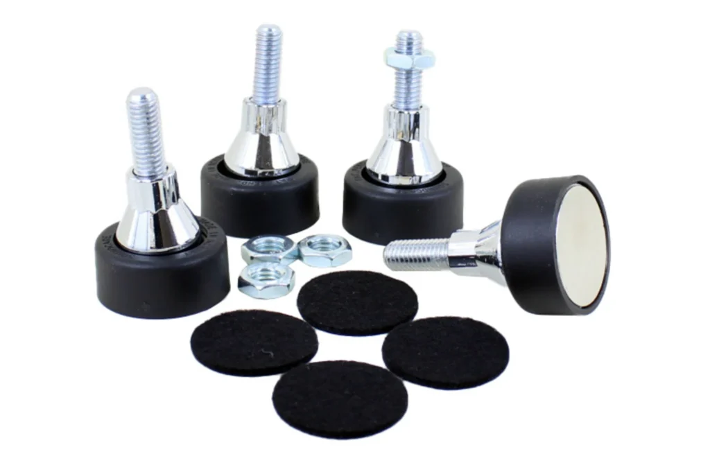 Soundcare SuperSpikes-2 als M6, M8, 1/4" of 5/16" ontkoppelaars voor audiocomponenten of luidsprekers