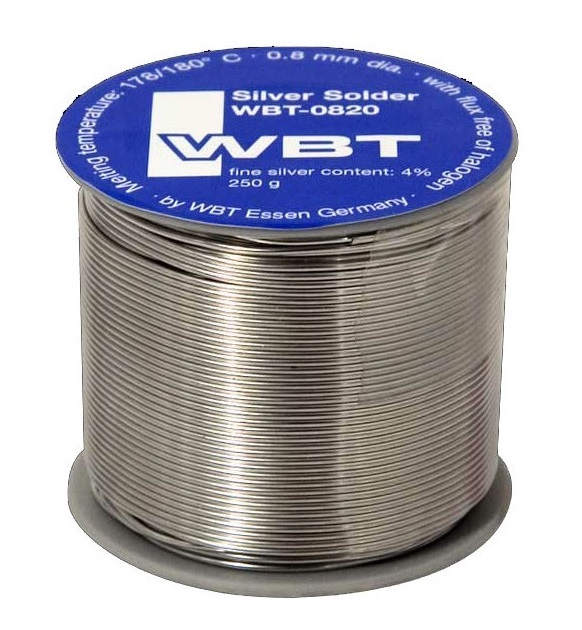 WBT-0820 Zilver soldeertin loodhoudend 0,8 mm spoel 250 gram