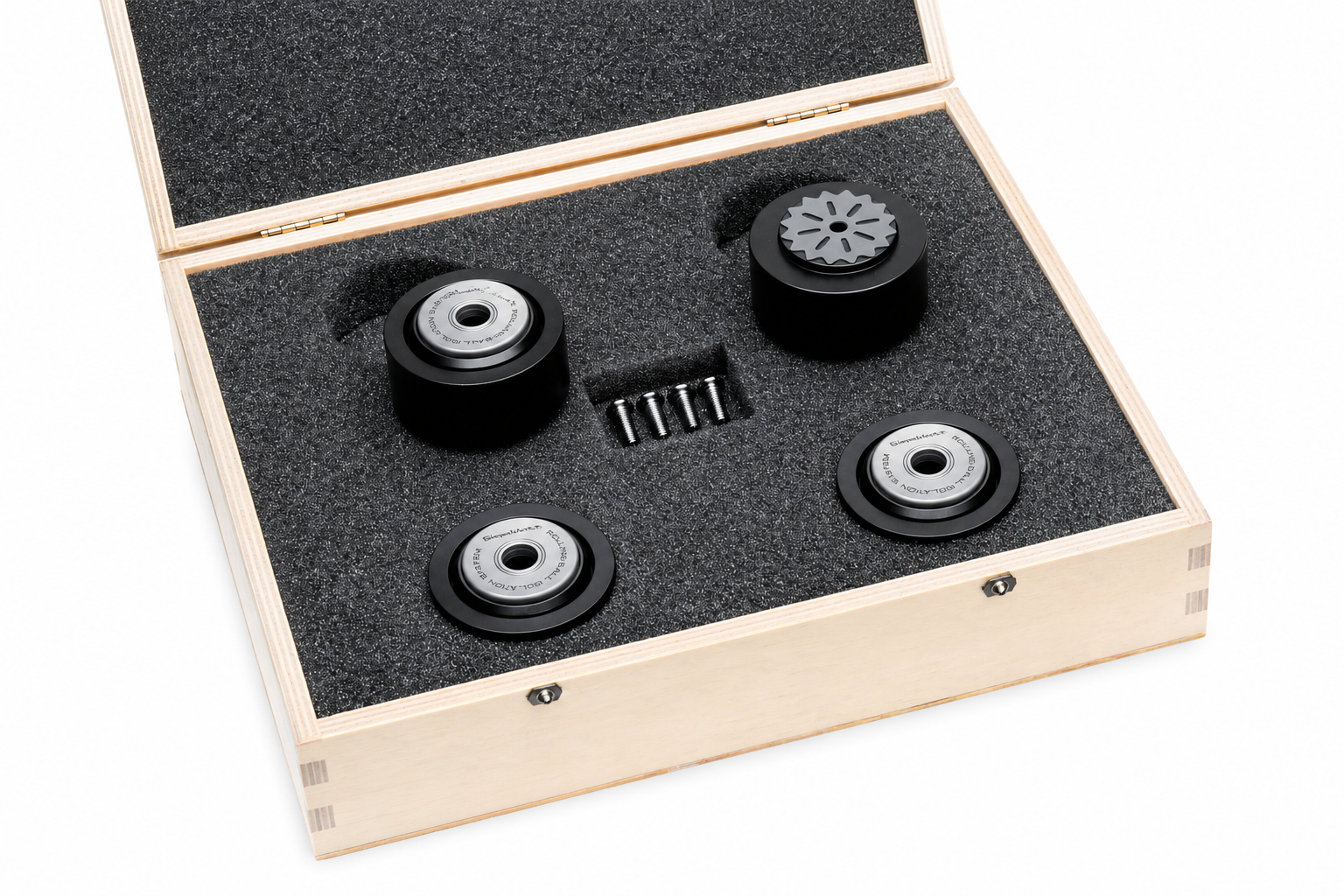 Gigawatt Rolling Ball Isolation Feet ontkoppelaars voor audiocomponenten of luidsprekers met M6-schroefdraad - Afbeelding 4
