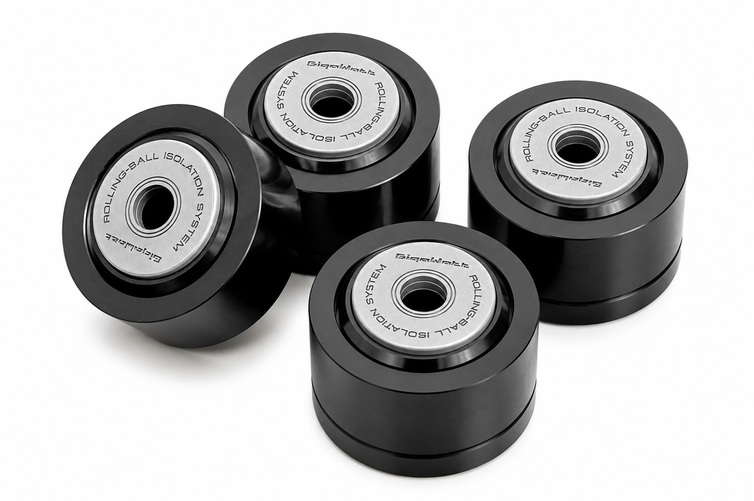 Gigawatt Rolling Ball Isolation Feet ontkoppelaars voor audiocomponenten of luidsprekers met M6-schroefdraad - Afbeelding 2