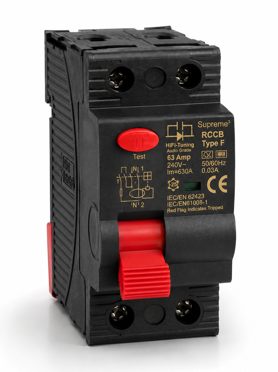 HiFi-Tuning Supreme³ RCCB Audio Grade aardlekschakelaar (DFS) voor Audiogroep - Afbeelding 2