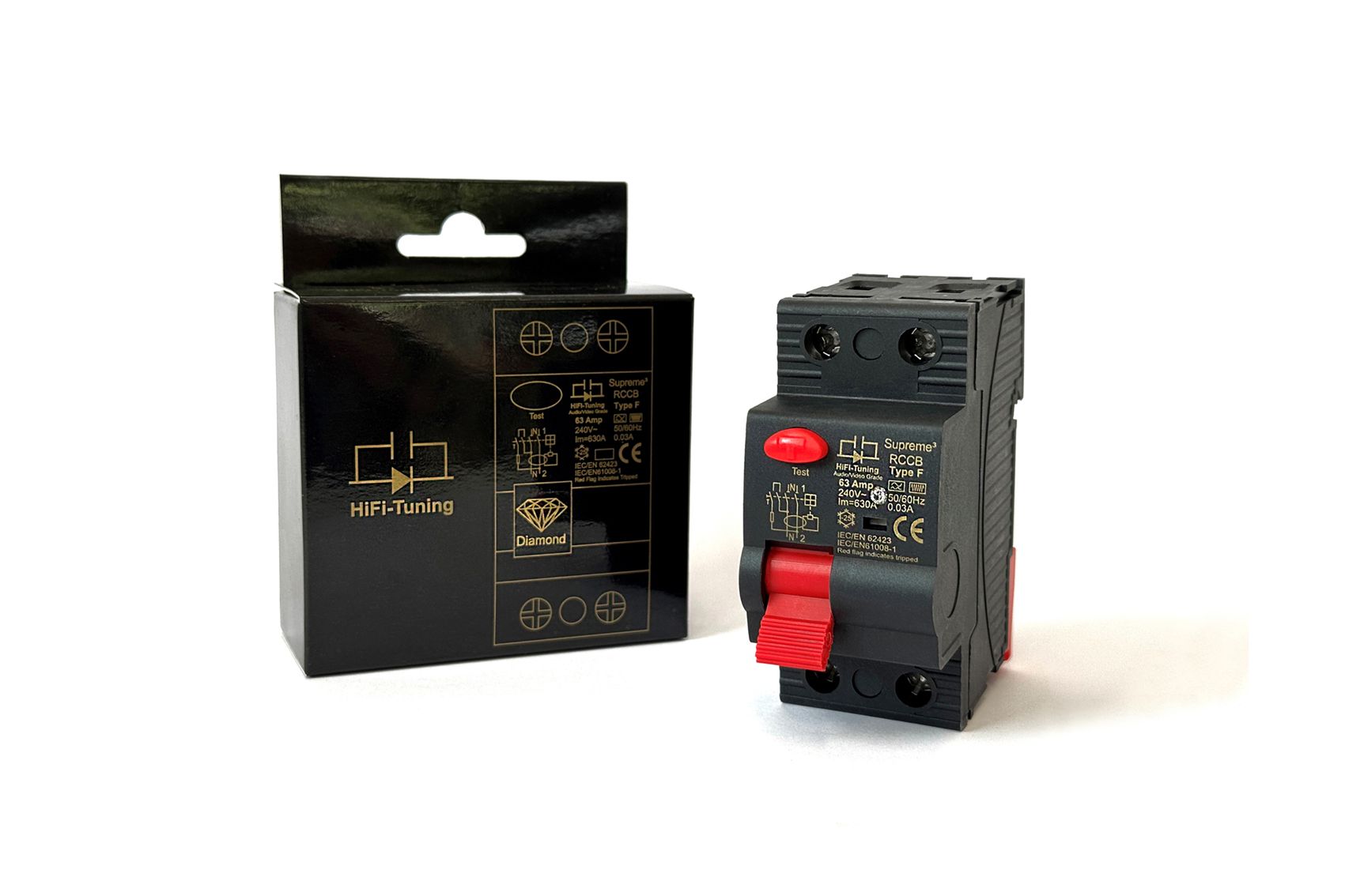 HiFi-Tuning Diamond II Supreme³ dubbelpolige zekeringhouder voor audiogroep | 10x38 mm - Afbeelding 3