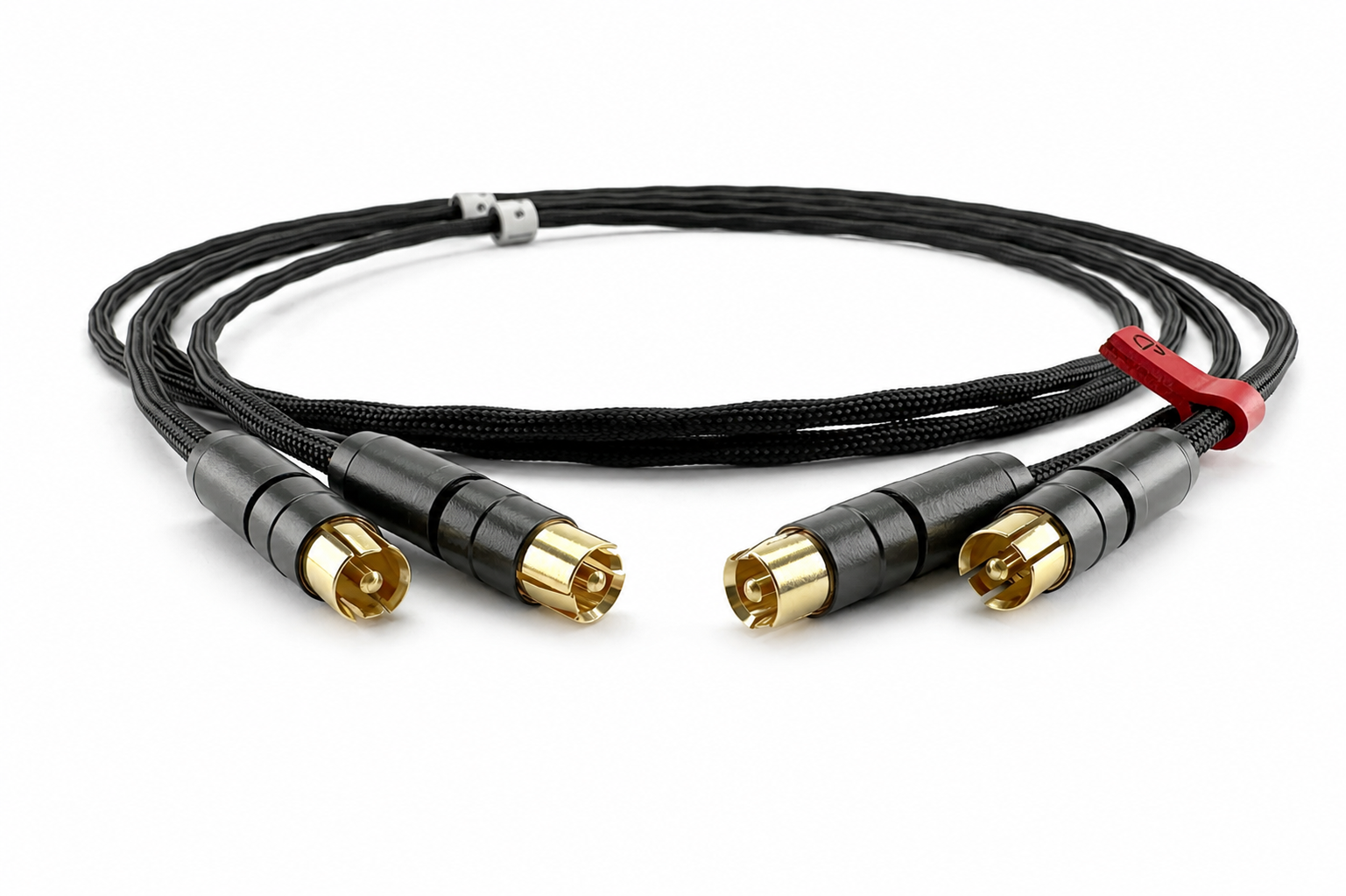 Ikigai Audio Tanoshimi RCA interlink met 5N puur zilveren geleiders - Afbeelding 2