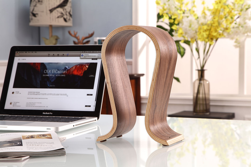 NorStone Wooden Headphone Stand Walnoot - Afbeelding 5