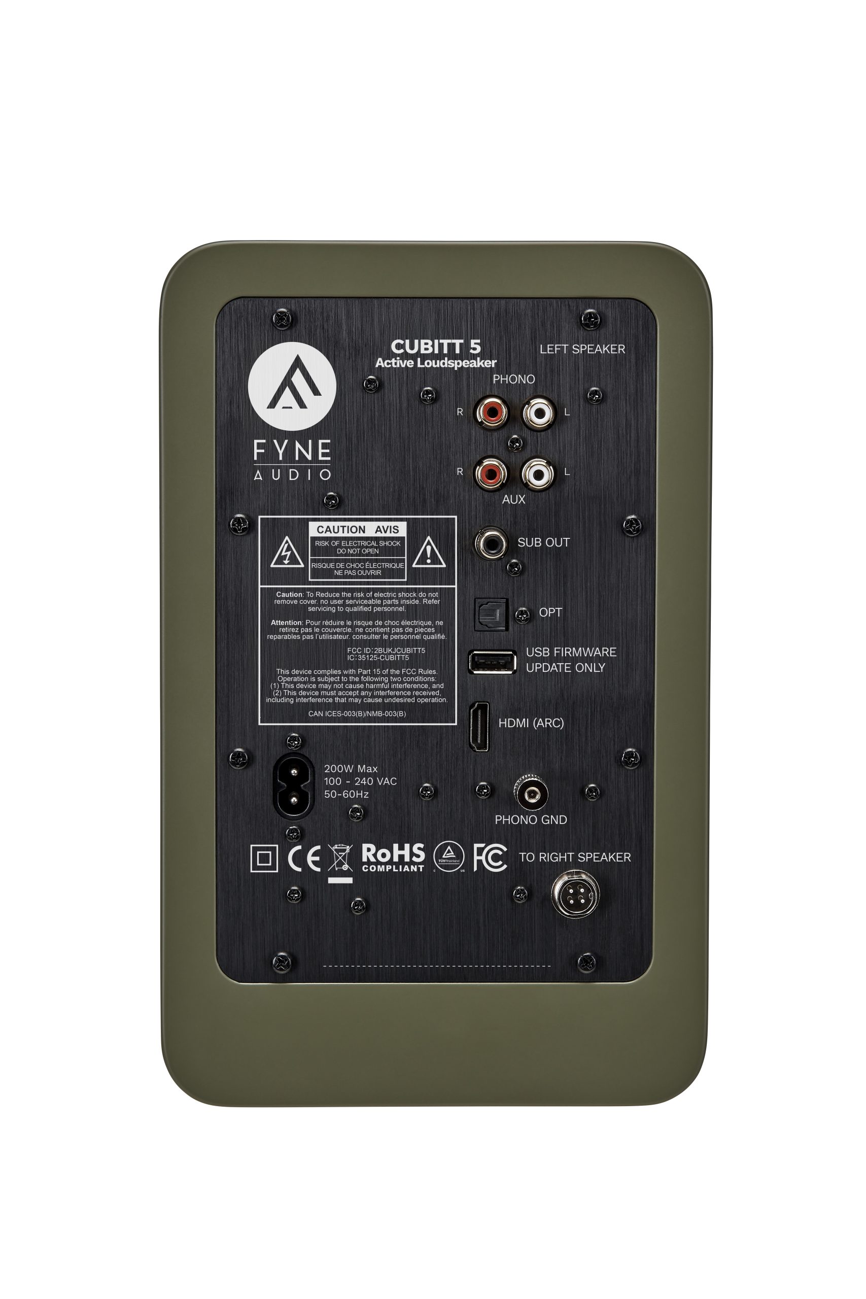 Fyne Audio CUBITT 5 Actieve Bluetooth Luidsprekers in 5 kleuren | 240W | HDMI ARC | Phono | set van 2 - Afbeelding 8