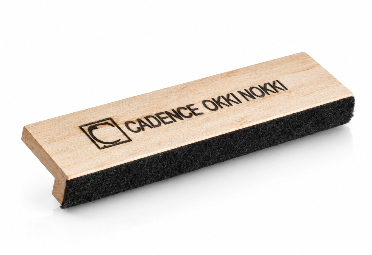 Okki Nokki RCB Antistatische Platenborstel | Velours | Houten handvat - Afbeelding 2