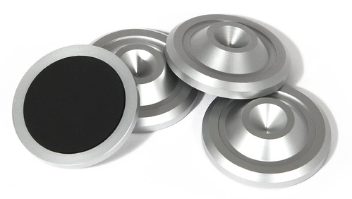 Cold Ray Spike Protector 2 Medium Onderlegringen voor Spikes | 40 x 10 mm | Set van 4 | Zilver of Zwart - Afbeelding 57393