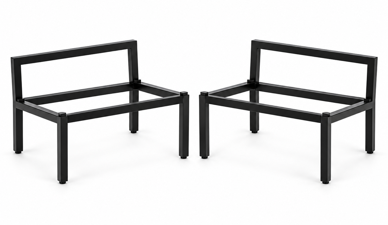 NorStone Vintage Stand | luidsprekerstand 19 cm | zwart | max. 60 kg per stand | set 2 stuks - Afbeelding 2